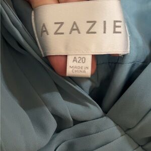 Azazie baby blue bridesmaid dress